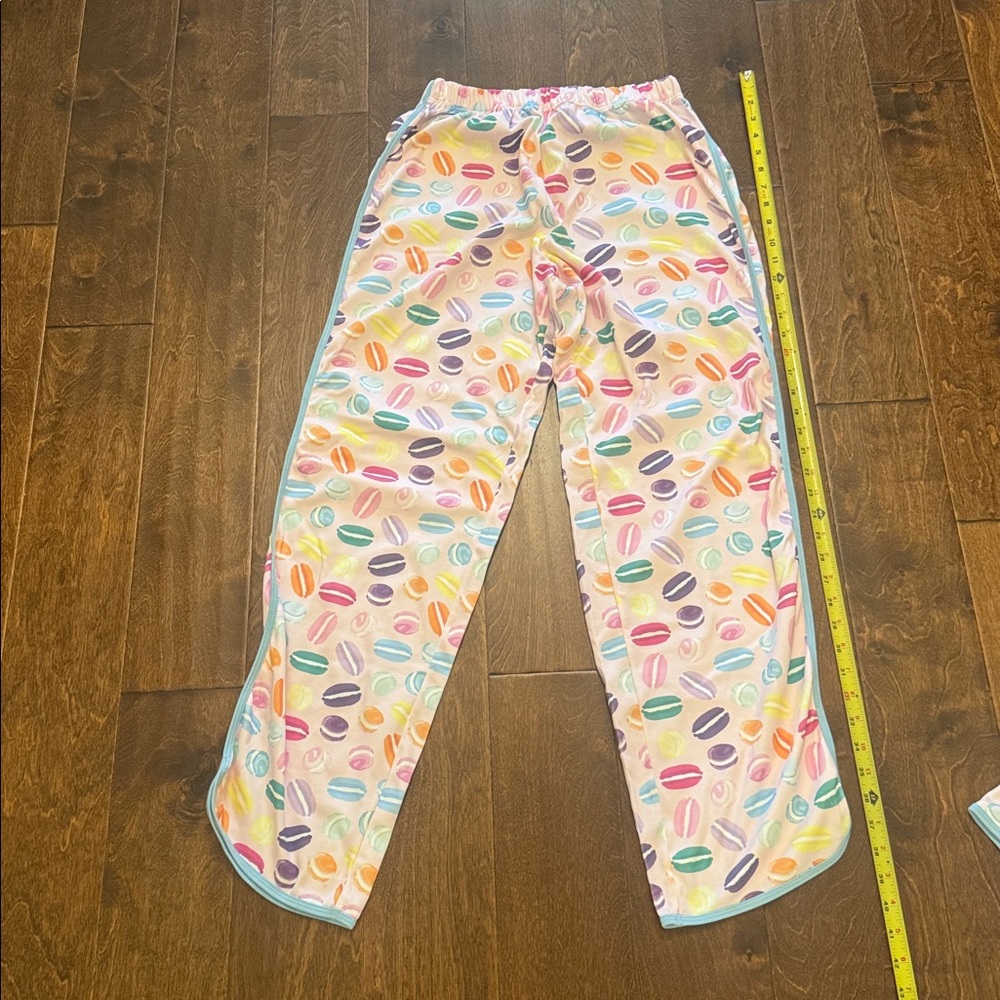 NWT Smockingbird Macaron Pima Cotton Womens Pajama Set, L Pima Cotton - Picture 7 of 7